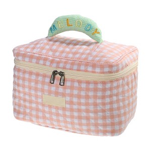 Unique Bargains Cotton Large Plaid Pattern Makeup Bags and Organizers - 1 of 4