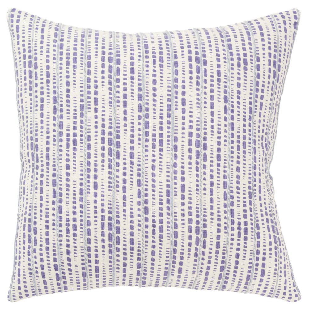 Photos - Pillowcase 20"x20" Oversize Animal Skin Square Throw Pillow Cover Violet - Rizzy Home