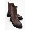 Martos - Brown Stretch Front-Zip Ankle Boot (Women) | Prologue Shoes - 2 of 4