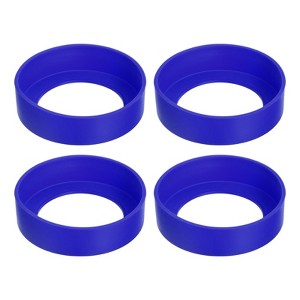 Unique Bargains Silicone Protective Water Bottle Bottom Boot for 70mm 4 Pcs - 1 of 4