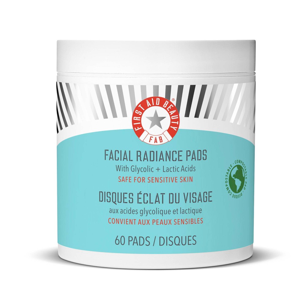 Photos - Cream / Lotion FIRST AID BEAUTY Compostable Facial Radiance Pads - 60ct - Ulta Beauty