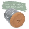 Elanze Designs Blessed Grey X-Large Cork Bottom, Kitchen Counter, Ceramic Stoneware, Coffee, Tea and Hot Chocolate, Machine Brewing, K Capsule Pod - 3 of 4