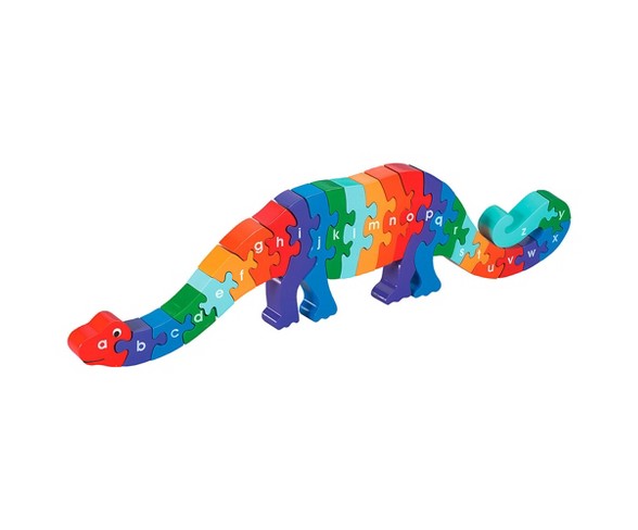 Lanka Kade Fair Trade Dinosaur A-Z Wood Jigsaw Puzzle 26pc