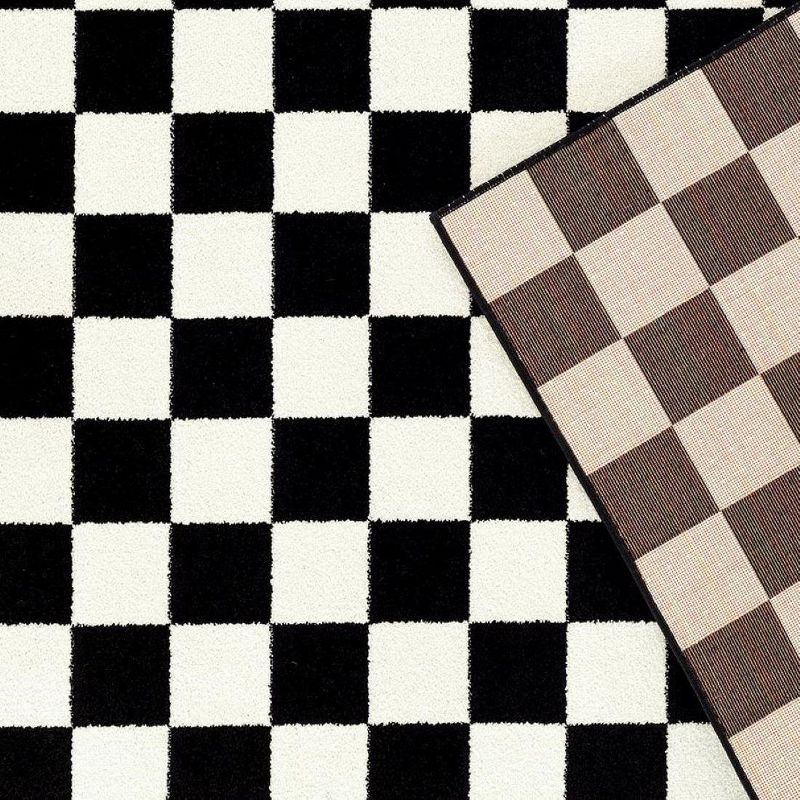 Luxe Weavers Checkered Geometric Area Rug, 5 of 8