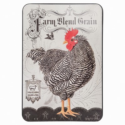 Transpac Metal 36.75 in. Multicolor Spring Farm Blend Grain Antique Market Sign