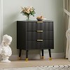 Acekool 3 Drawer Dresser, Modern Chest with Deep Storage, Wide Top Nightstand for Bedroom, Living Room, Kids Room, Hallway - 3 of 4