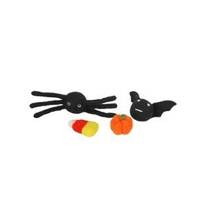 Midlee Halloween Felt Cat Toys Set- Bat, Pumpkin, Spider, Candy Corn - 1 of 4