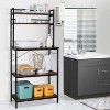 LunaLulinlk 5-Tier Kitchen Bakers Rack with 10 S-Shaped Hooks, Industrial Microwave Oven Stand - 2 of 4