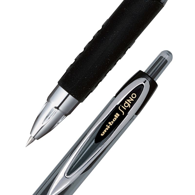uni-ball uniball 207 Retractable Gel Pens Ultra Micro Point 0.38mm Black Ink Dozen (1790922), 2 of 10