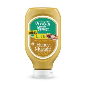 Ken's Steak House Lite Honey Mustard Salad Dressing - 24fl oz - 1 of 3