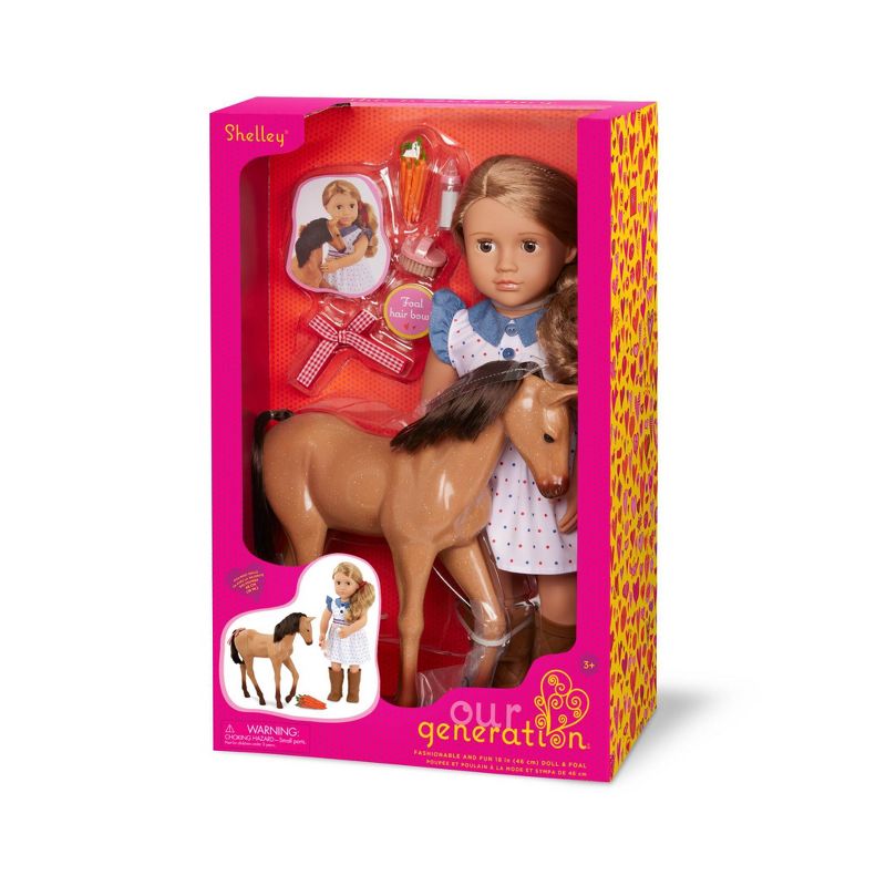 Our Generation Shelley with Foal 18&#34; Doll &#38; Horse Set, 6 of 7