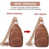 FATMOON Small Sling Bag for Women, Vegan Leather Fanny Pack Crossbody Bags for Women, Chest Bag With Guitar Strap - 4 of 4