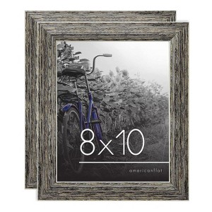 Americanflat 2 Pack Picture Frame with polished glass - Available in a variety of Sizes and Colors - 1 of 4