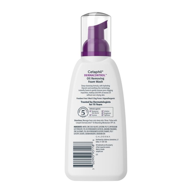 Cetaphil Pro Oil Removing Foam Face Wash - Unscented - 8oz, 6 of 9
