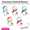 Big Dot of Happiness Snowman Garland Banner, Christmas Holiday Party Decorations Backdrop, 30 Feet of Cord, 15 Paper Snowmen Shapes Double-Sided - 4 of 4