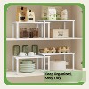 LunaLulinlk Kitchen Cabinet Organizer Shelf Set, 2-Tier Stackable & Expandable Storage Rack, Countertop Spice Holder, for Pantry, White - 4 of 4