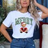 Simply Sage Market Women's Merry Bear Short Sleeve Graphic Tee - 2 of 4