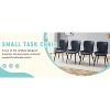 MAYEERTY Black Minimalist Ergonomic Dining Chairs Set of 4 - Extended Curved Cushion, Comfortable - 3 of 4