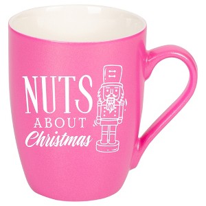 Elanze Designs Nuts About Christmas Princess Pink 10 ounce New Bone China Coffee Cup Mug - 1 of 4