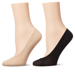 Memoi Women's 6 Pair Pack Barely There Micro Liner No-Show Socks - 1 of 4