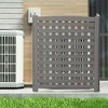 Air Conditioner Fence Screen Outside With 3 Panels, U-shaped Conditioner Outdoor Screen, Fence For Trash Can And Pool Pump, 38"Hx32"Wx32"L - 2 of 4