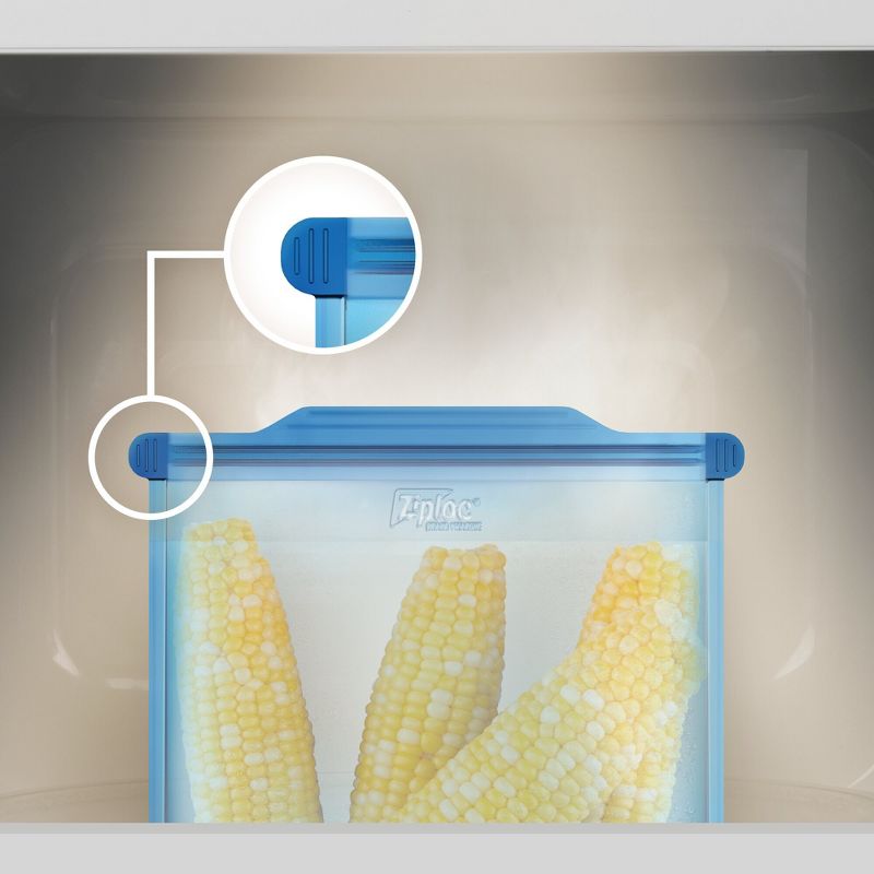 Ziploc Endurables Reusable Silicone Food Storage Pouch - Large &#8211; 64 fl oz, 3 of 27
