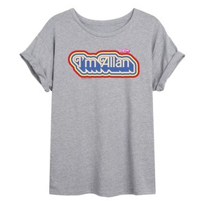 Women's - Barbie - I'm Allen Oversized Graphic T-Shirt - 1 of 4