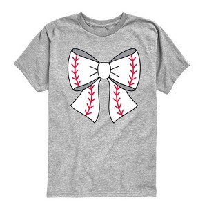 Boys' - Instant Message - Baseball Bow Short Sleeve Graphic T-Shirt - 1 of 4