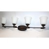 Sunset 4-Light Marston Vanity 100W in Provincial Bronze - 2 of 4