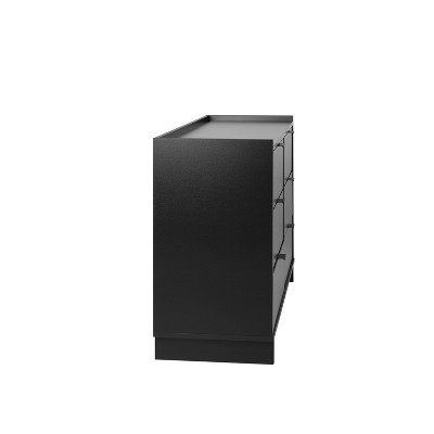 Simply Modern Black 6-Drawer Double Dresser with Soft Close