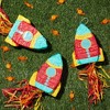 Blue Panda 3 Pack Mini Rocket Ship Pull Pinatas for Outer Space Party, 8 x 5.9 x 2.5" - 2 of 4