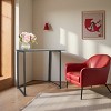 SEVOBAL Folding Desk Compact Computer Desk for Home Office Folding Table Writing Table for Small Spaces Study Table Laptop Desk, Gray, 87"*51"*11.5" - 3 of 4