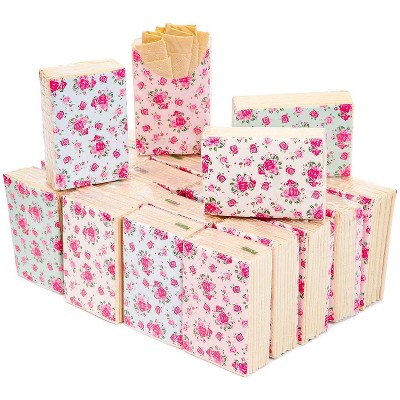 Sparkle and Bash 72-Pack Vintage Floral Design Travel Pocket Facial Tissue Packs