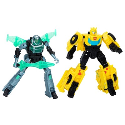 Transformers EarthSpark  Bumblebee and Mo Malto Cyber-Combiner Action Figure Set - 2pk