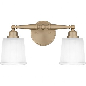 Quoizel Lighting Cecilia 2 - Light Vanity in  Bronze Gold - 1 of 1