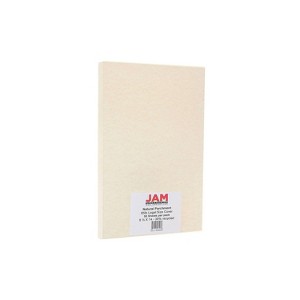 JAM Paper Cardstock Paper 65 lbs 8.5" x 14" Natural Parchment 96700400 - 1 of 4