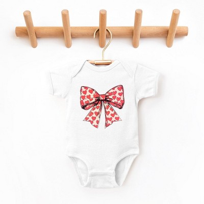 The Juniper Shop Coquette Hearts Baby Bodysuit