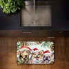 Stupell Industries Three Christmas Hat Dogs Printed Anti-Fatigue Floor Mat, design by Kim Allen, 30"x18" - 2 of 4
