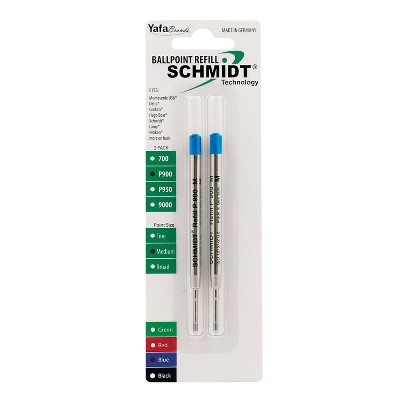 Schmidt P900 Ballpoint TC Ball Refill To Fit Parker Ballpoint Pens Medium Blue 2 Pack (SC58136)