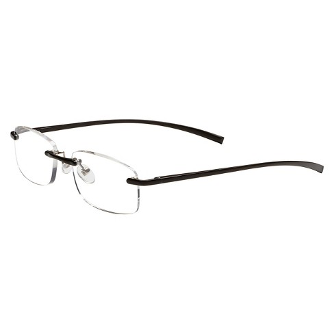 Mens rimless cheap reading glasses