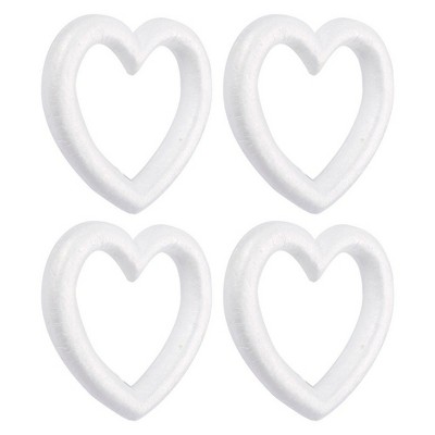 Juvale Foam Hearts, Arts and Crafts Supplies (9.84 in, 4-Pack)