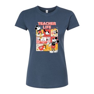 Women's - Disney - Teacher Life Fitted Graphic T-Shirt - 1 of 2