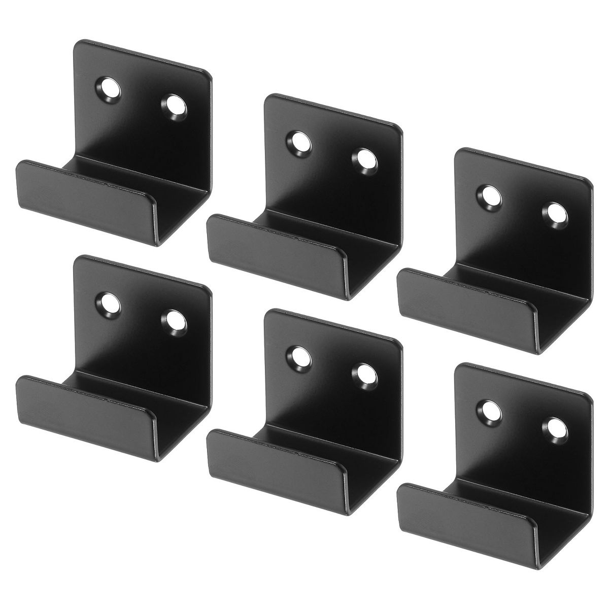 Unique Bargains Stainless Steel Mirrors Picture Display Wall Mounting Support Brackets 1.38" x 1.57"