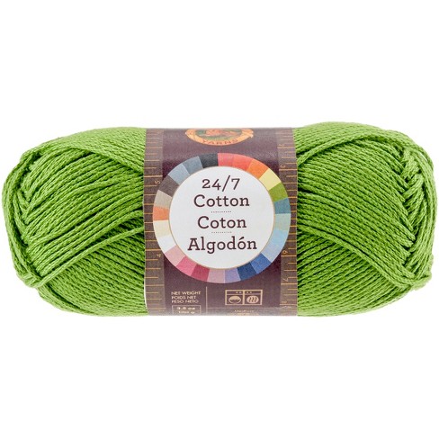 Lion Brand 24/7 Cotton Yarn-Grass