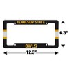 Kennesaw State University Owls Stripes License Plate Tag Frame - 4 of 4