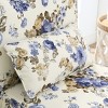 Syemin Accent Chairs Floral Farmhouse Armless Dining Chairs, Upholstered Accent Chair with Padded Seat for Dining Room, Blue, 23.62"*25.8"*33.46" - 4 of 4