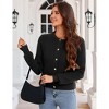 Cardigan Sweaters for Women Fall Trendy Long Sleeve Chunky Knit Button Up Winter Jacket Casual Outwear - 3 of 4