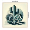 Amanti Art Succulents in Angled Vases by David Galan Wood Framed Wall Art Print - 3 of 4