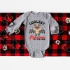 The Juniper Shop Coolest Reindeer At The Pole Baby Long Sleeve Bodysuit - 12 Month - Heather Grey - 2 of 3