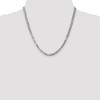 Black Bow Jewelry 4.5mm 14k White Gold Beveled Solid Curb Chain Necklace - 2 of 4